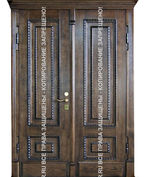 Дверь двустворчатая металлическая МДФ/МДФ 3084 Дверь двустворчатая металлическая МДФ/МДФ 3084