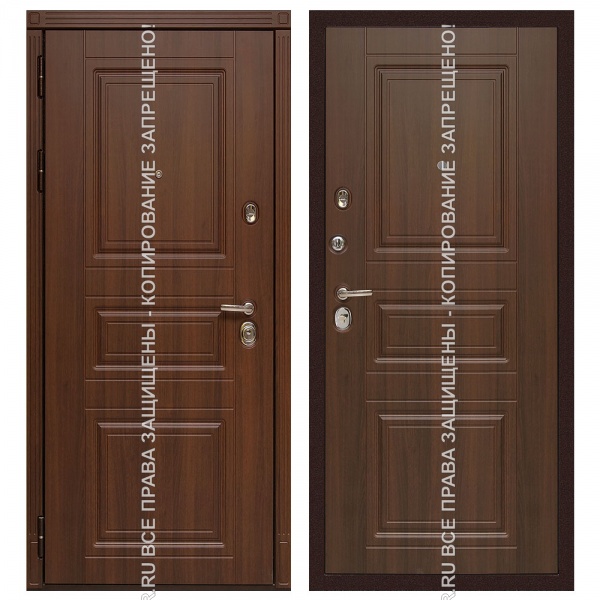 Дверь железная входная утеплённаяМДФ/МДФ 3129 Дверь железная входная утеплённаяМДФ/МДФ 3129