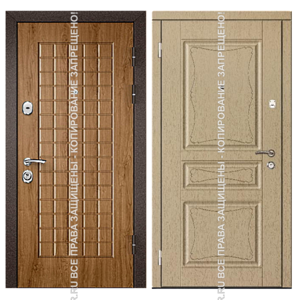 Дверь входная трехконтурная МДФ/МДФ 3099 Дверь входная трехконтурная МДФ/МДФ 3099